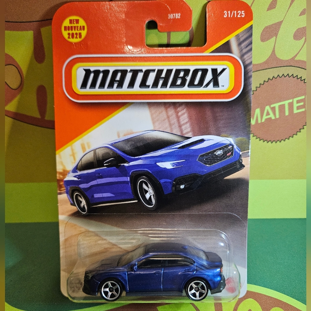 Matchbox Subaru WRX S4 STI Vibrant Blue Sedan